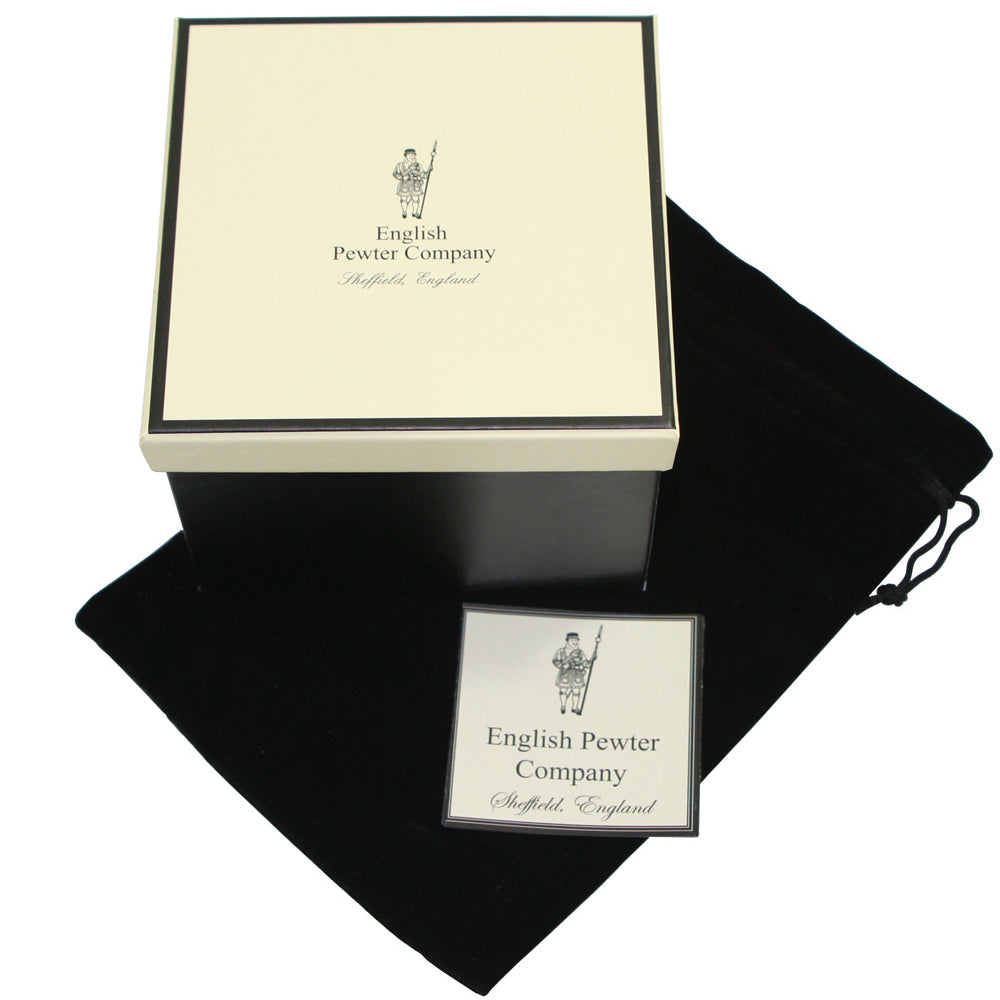 Monogram Whiskey Whisky Glass Tumbler Personalised Gift With Pewter Initial