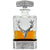 Regal Stag Rectangular Pewter Decanter Set with matching Tumblers