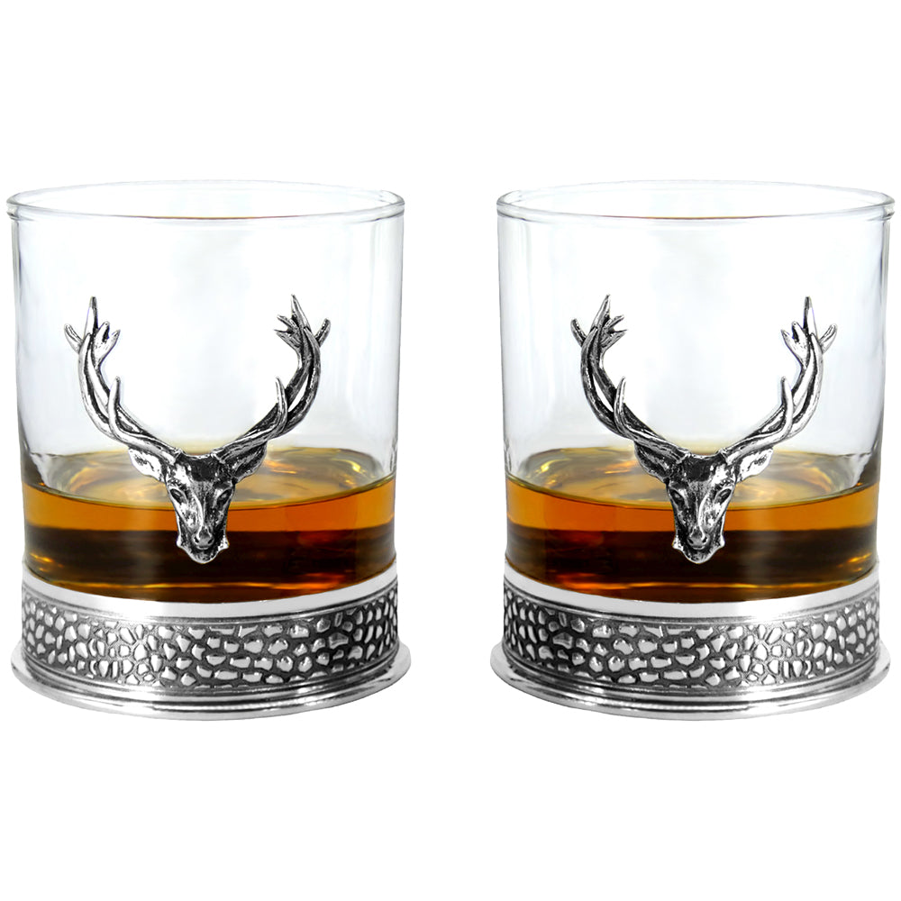 Regal Stag 11oz Whiskey or Rum Double Glass Tumbler