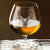Brandy Glass With Pewter Stag