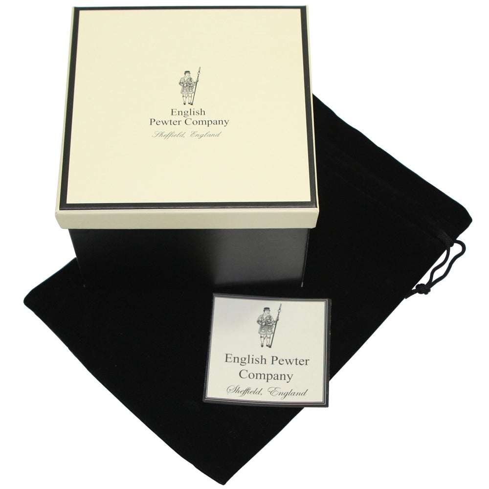 The Wee Glencairn Whisky Tasting Glass with Pewter Base and Thistle Badge 70ml