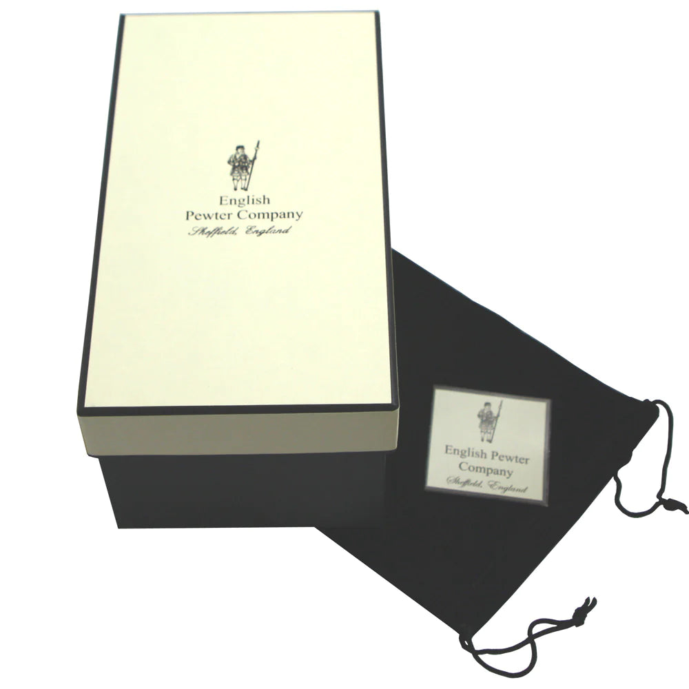 11oz Stag Head Pewter Whisky Glass Tumbler Set of 2