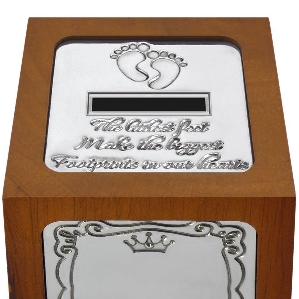 New Baby, Christening or Baptism, Childrens ABC Pewter Money Box - Great Keepsake Gift