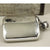 6oz Pewter Hip Flask with Hinged Captive Top & Genuine Tan Leather Pouch