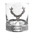 11oz Majestic Stag Head Pewter Whisky Glass Tumbler