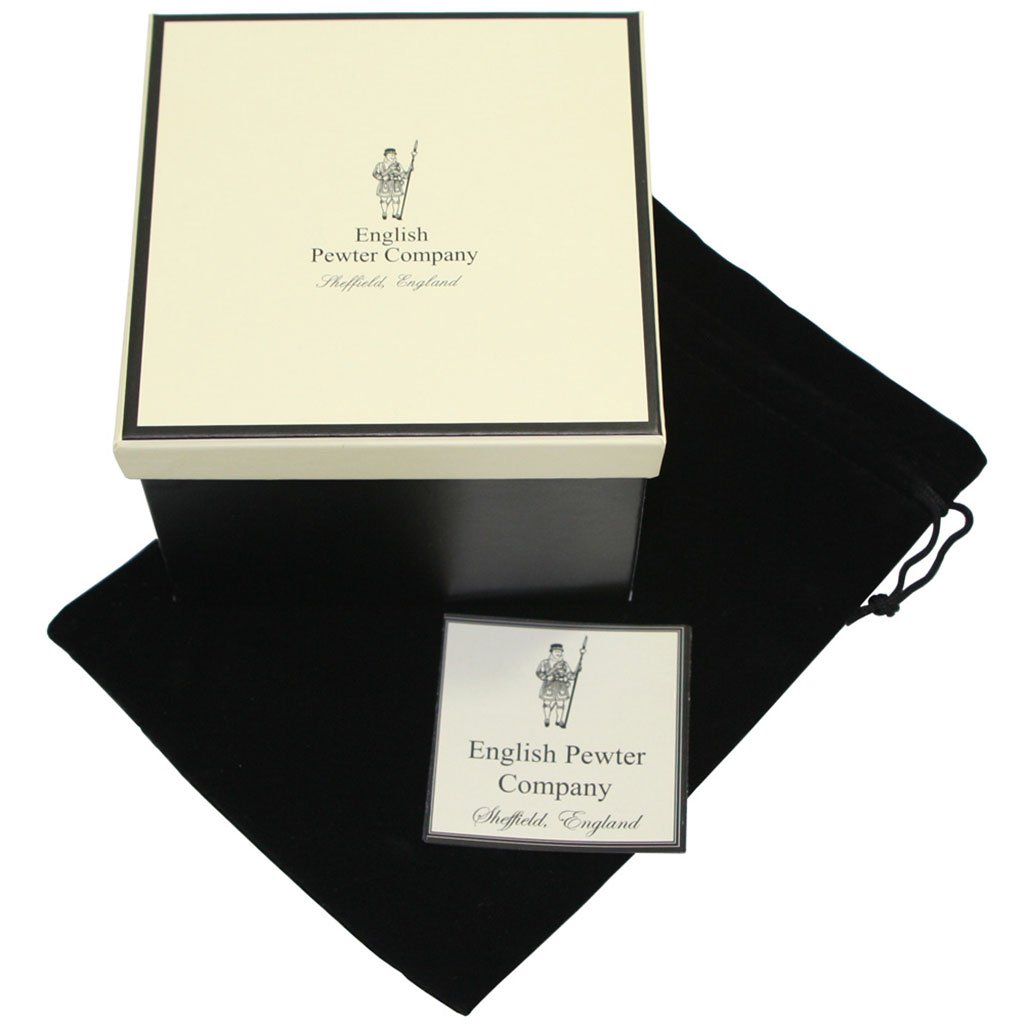 Luxury Vogue Pewter Wine Bottle Coaster with Wooden Insert